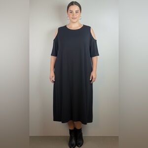 Universal Standard Black Dress Cold Shoulder Dress Medium 18/20